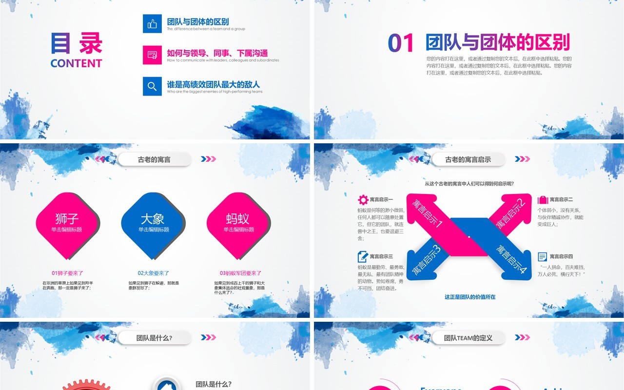 企业文化团队凝聚力员工培训PPT模板13
