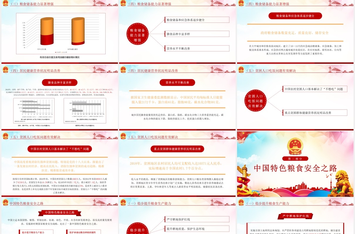 中国的粮食安全白皮书学习解读党建PPT模板