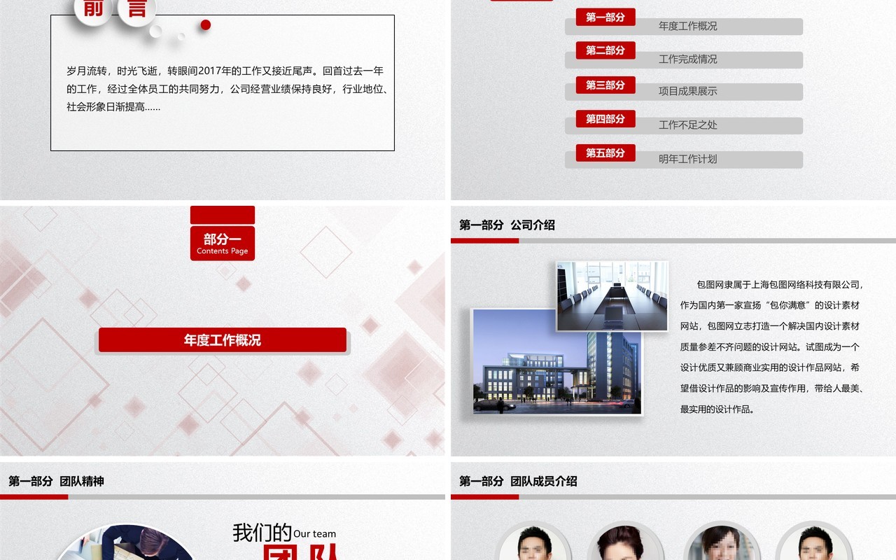 公司个人个人工作汇报总结ppt