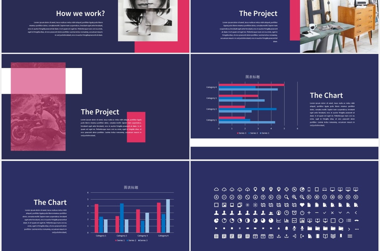 蓝调多用途商务PPT模板Blues Multipurpose Template PPT