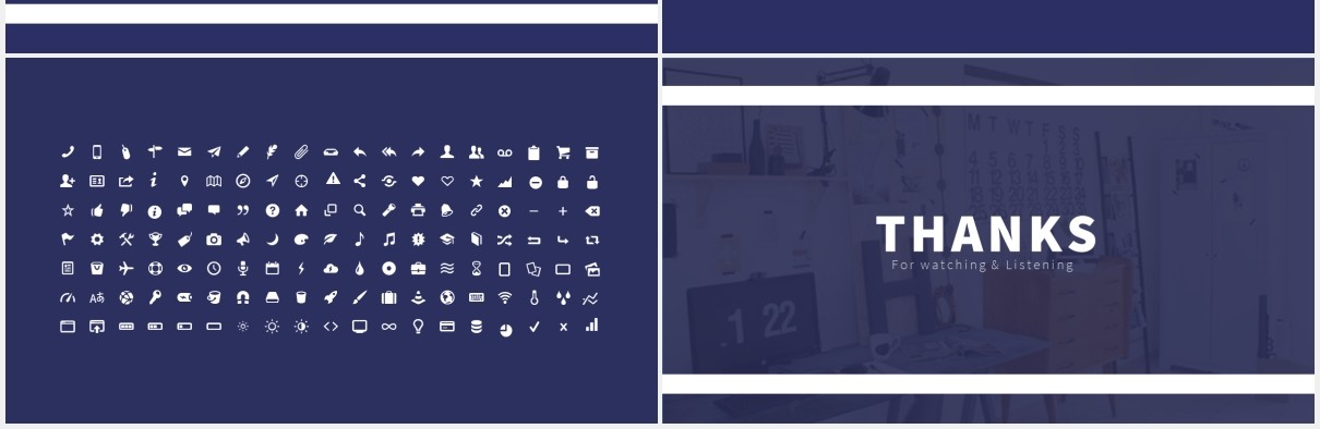蓝调多用途商务PPT模板Blues Multipurpose Template PPT