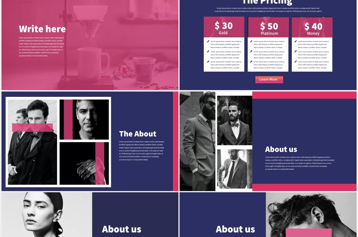 蓝调多用途商务PPT模板Blues Multipurpose Template PPT