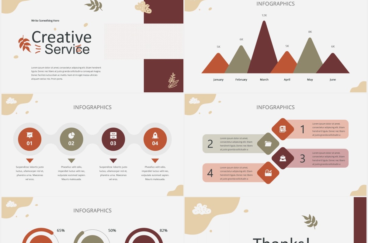 个人简历图片排版设计PPT模板HUGA - Hygge Style Powerpoint Template