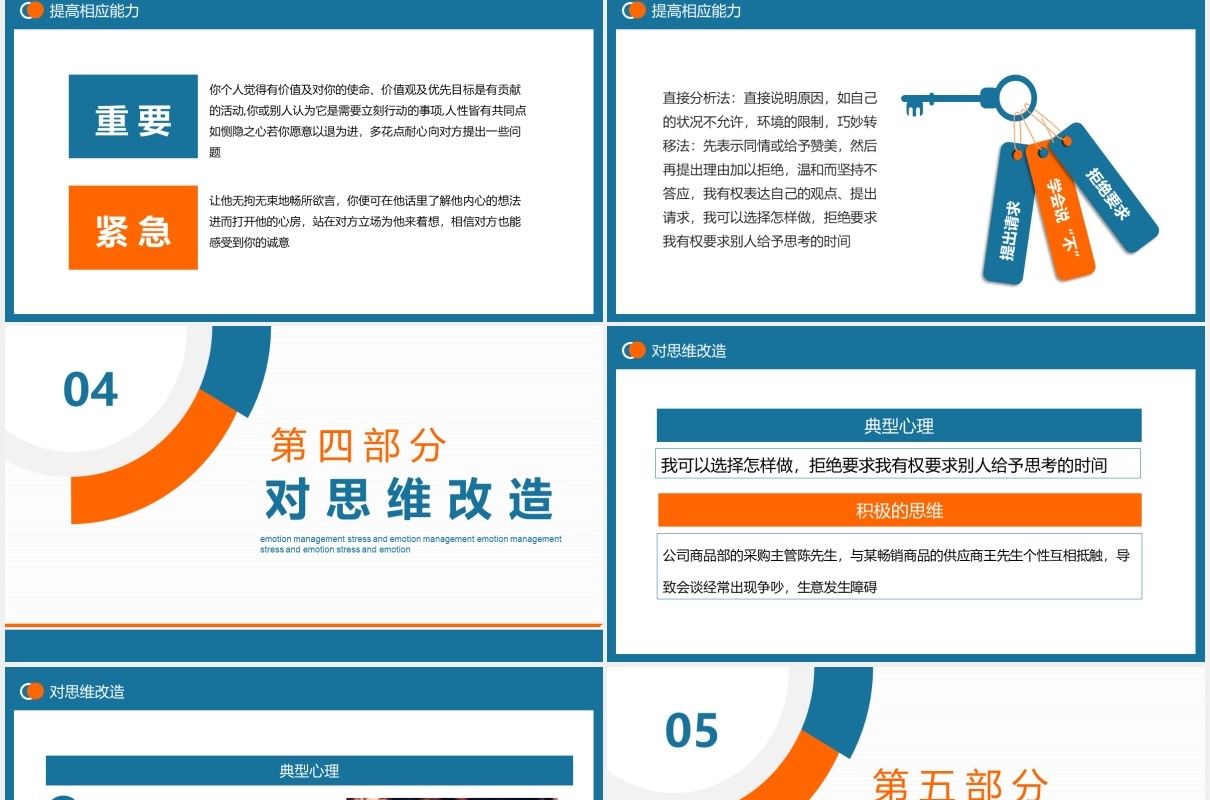 企业员工职场压力与情绪管理培训动态PPT模板