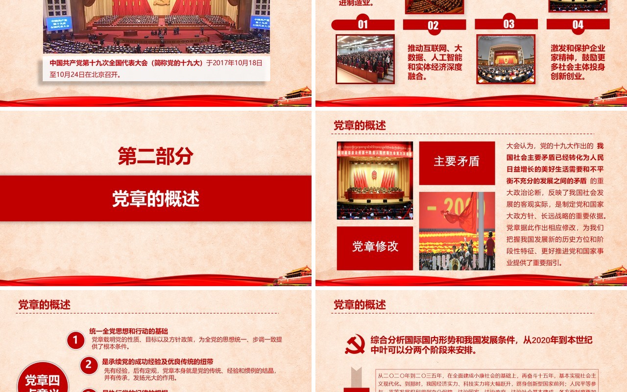 不忘初心继续前行PPT模板