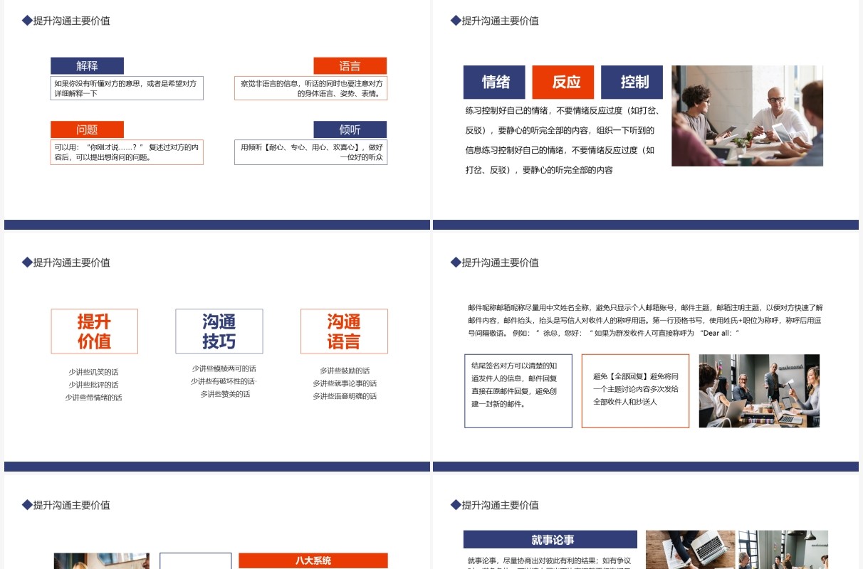 企业员工培训有价值的沟通动态PPT模板