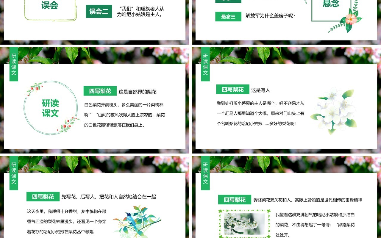 当代作家彭荆风小说驿路梨花动态课件PPT模板