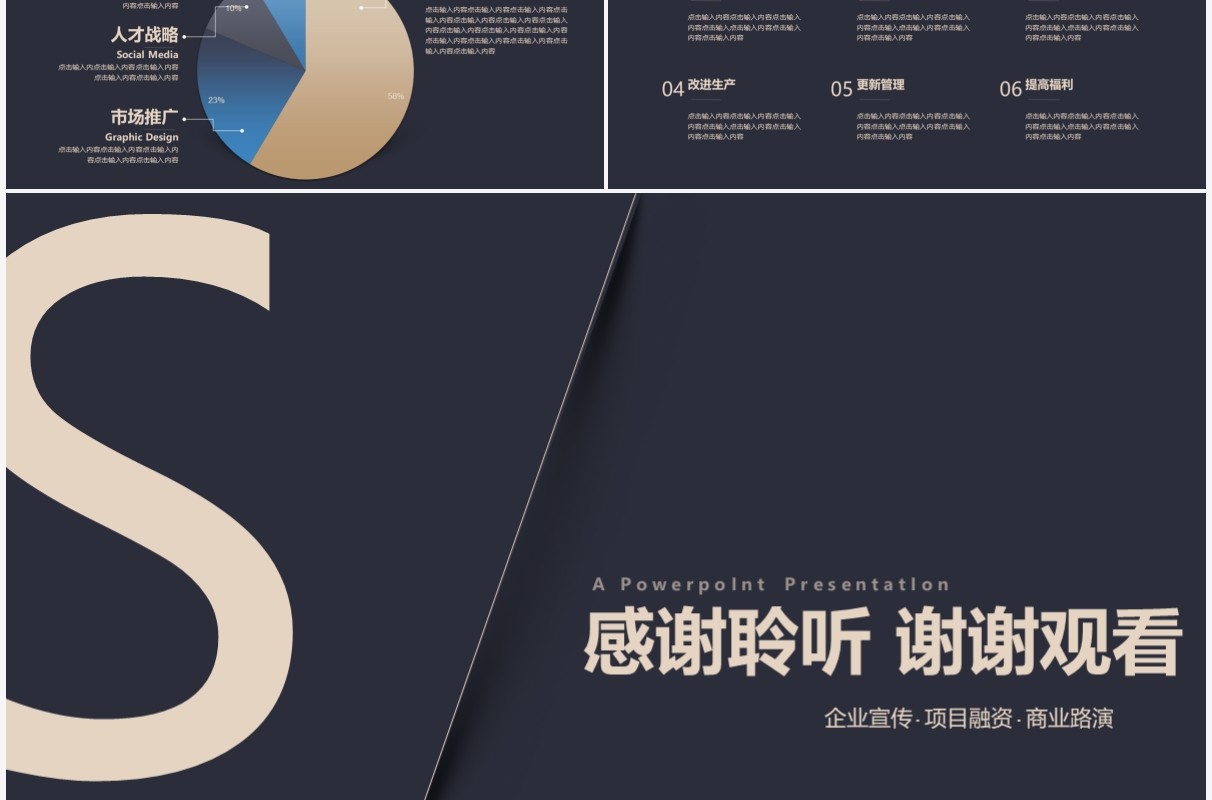 高端产品融资介绍商业计划书PPT模板