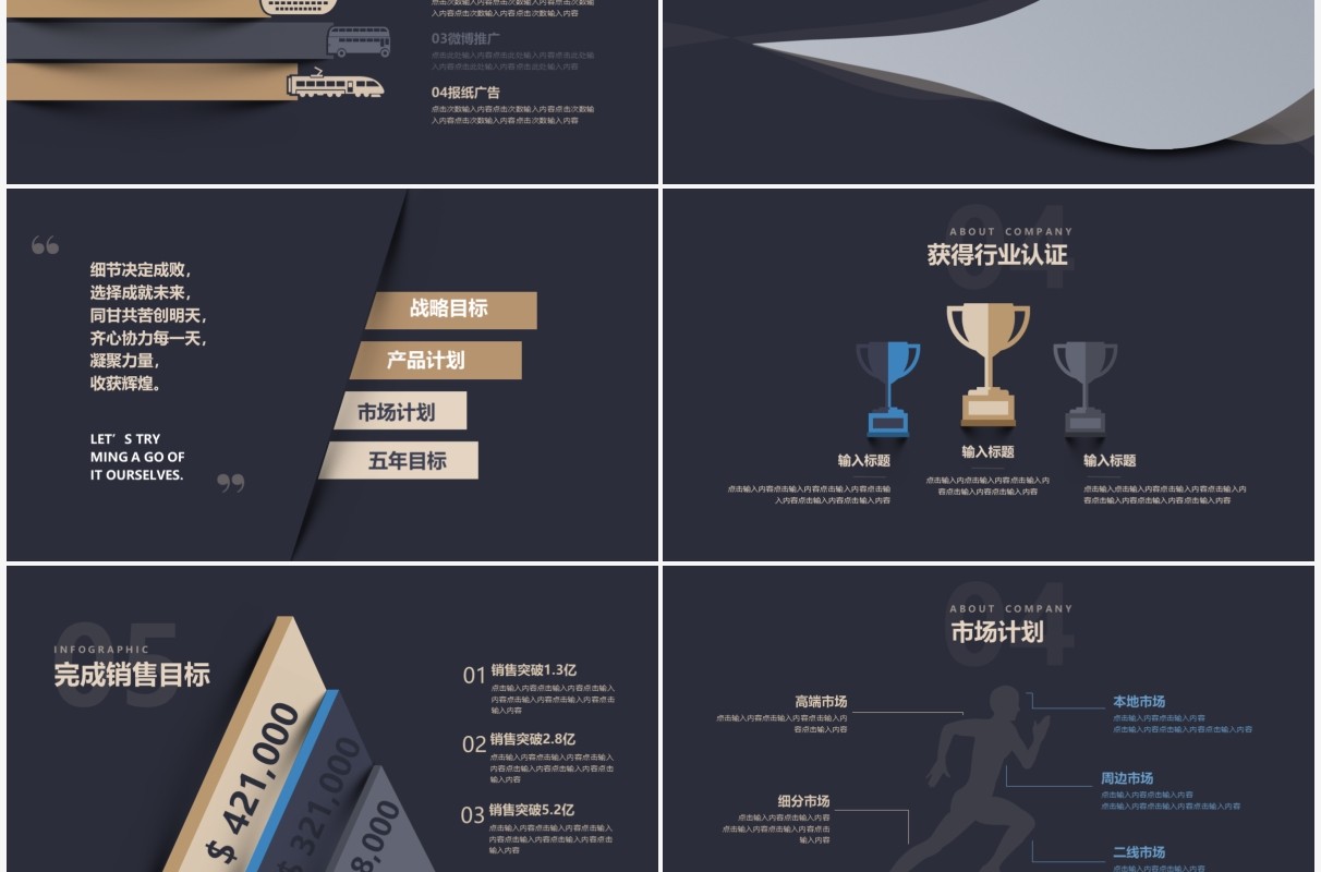 高端产品融资介绍商业计划书PPT模板