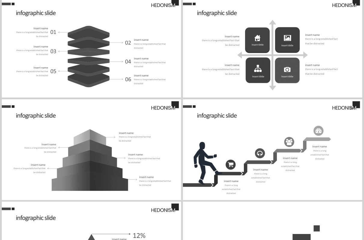 时尚高端大气工作计划总结汇报PPT模板版式素材图文排版Hedonism Powerpoint Template