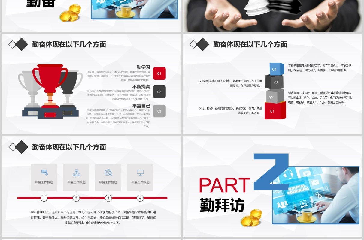 金融理财公司早会激励员工PPT模板