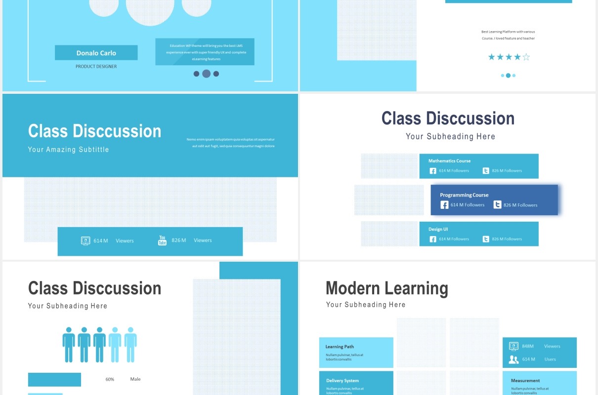 学术学校教育课件PPT模板图片排版设计Escola - Education Powerpoint Presentation