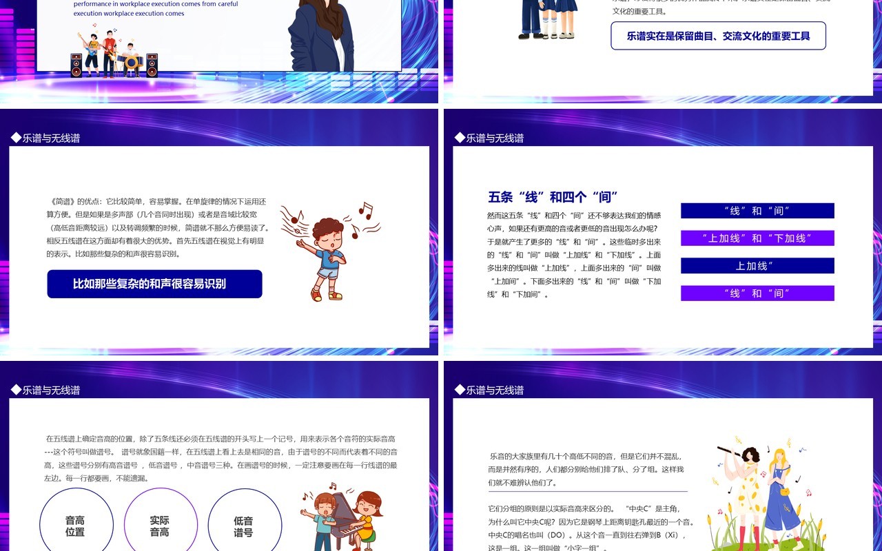乐理与视听音乐通过声音来塑造艺术形象动态PPT模板