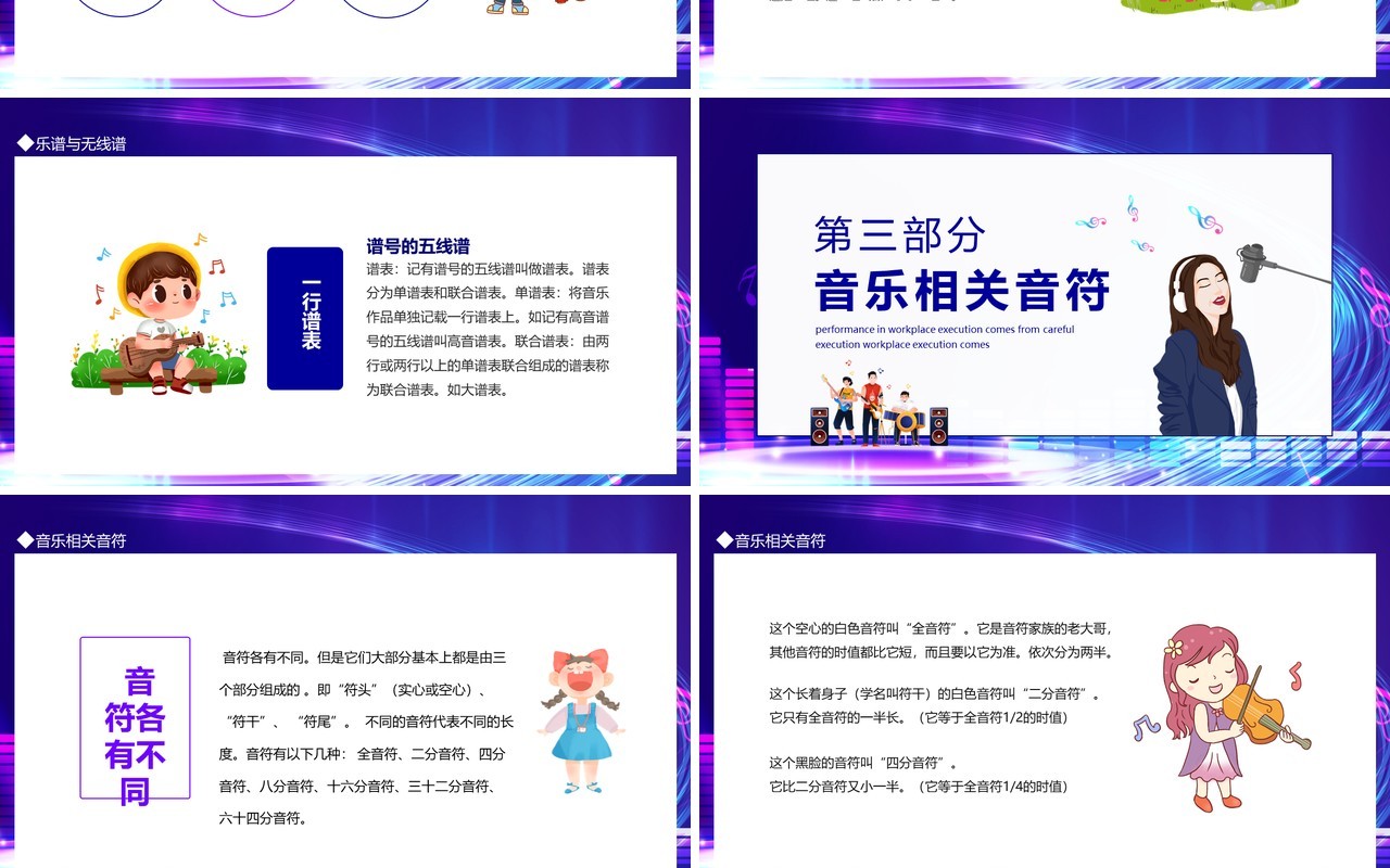 乐理与视听音乐通过声音来塑造艺术形象动态PPT模板