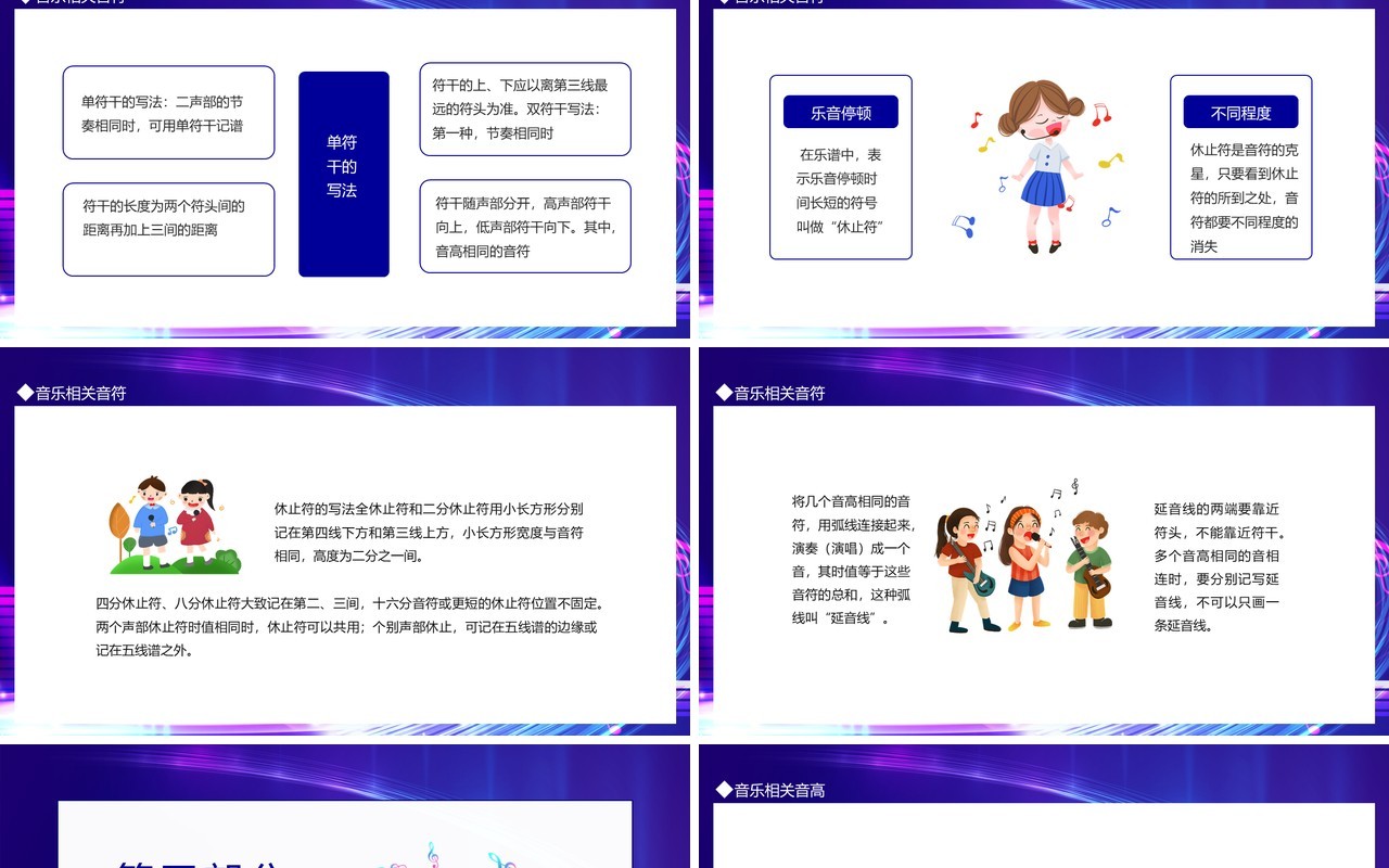 乐理与视听音乐通过声音来塑造艺术形象动态PPT模板