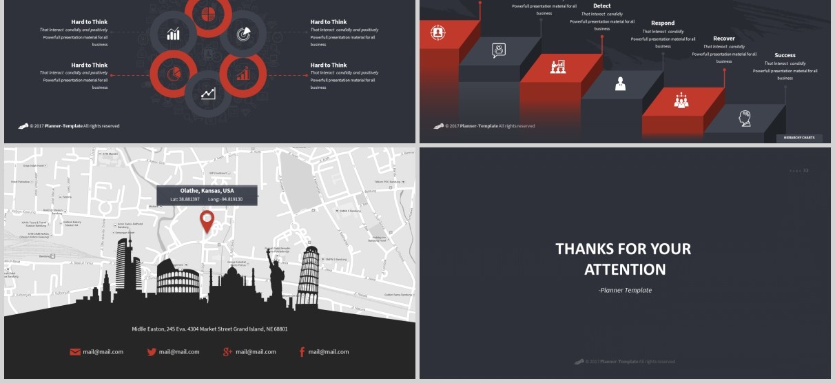 笔刷创意图形版式设计PPT商务模板Brush Powerpoint Template
