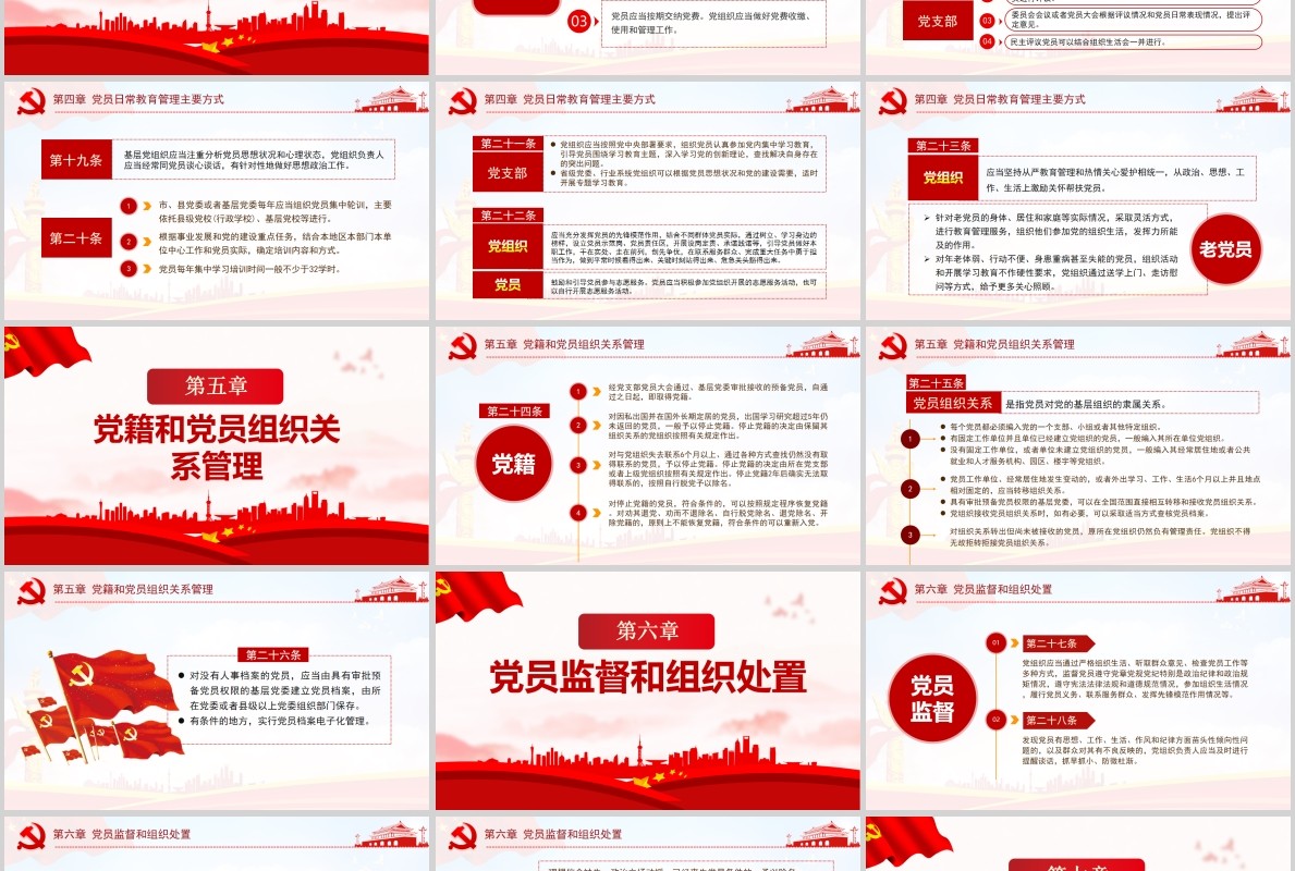 学习解读中国共产党党员教育管理工作条例PPT模板