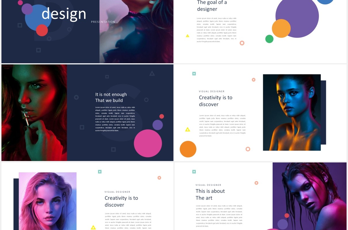 设计机构作品展示PPT模板Design Agency Powerpoint