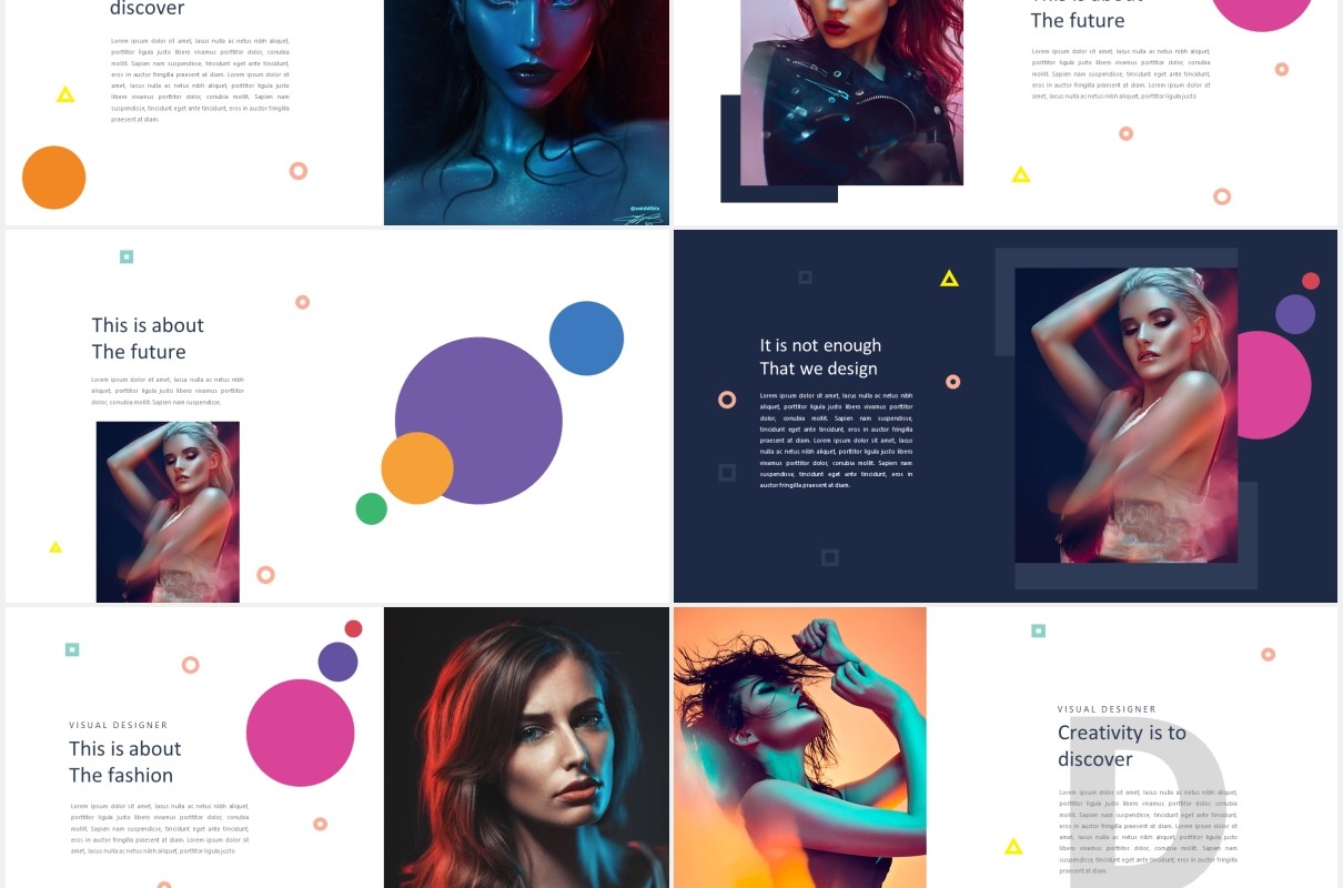 设计机构作品展示PPT模板Design Agency Powerpoint
