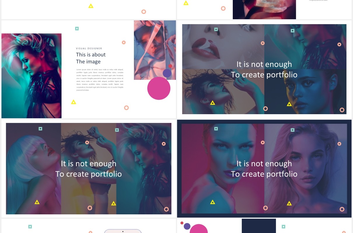 设计机构作品展示PPT模板Design Agency Powerpoint