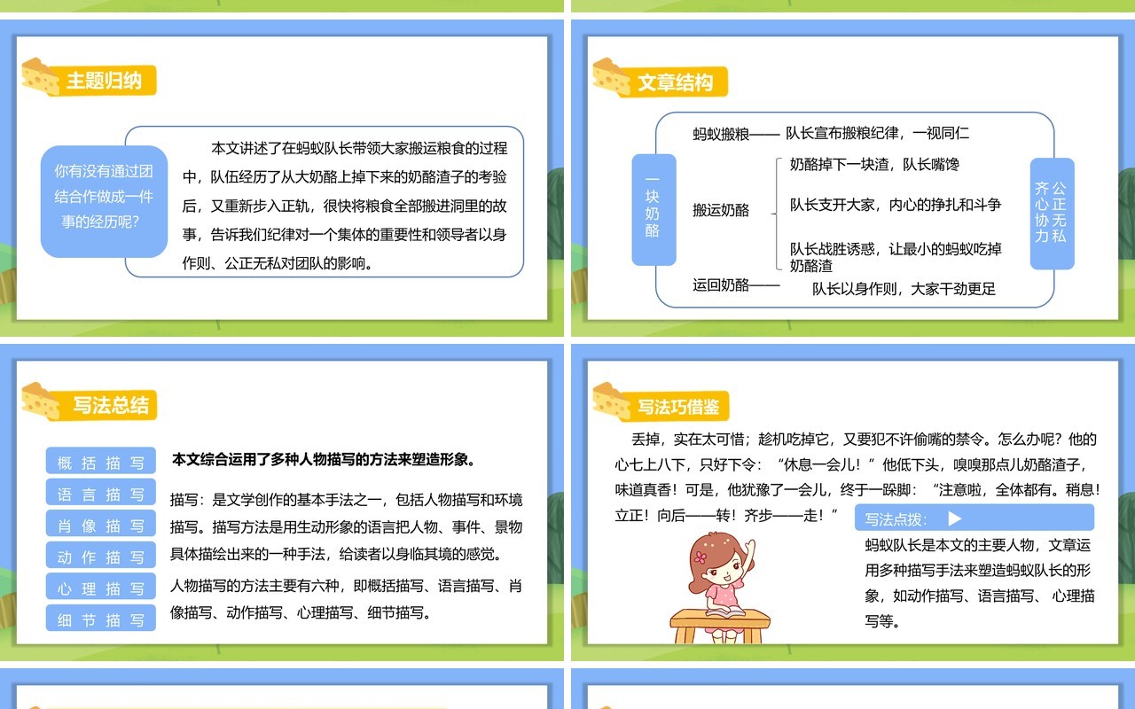 部编版三年级语文上册一块奶酪课件PPT模板