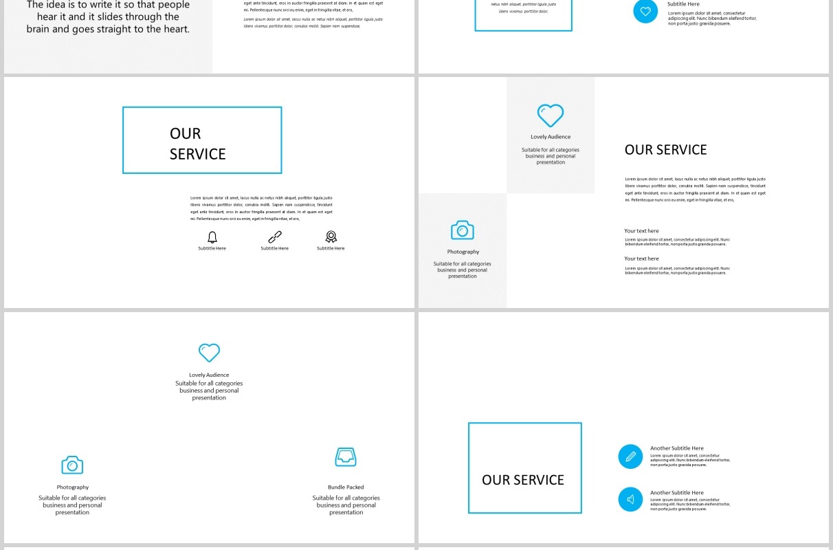 简约PPT版式设计模板MARCO - Powerpoint template