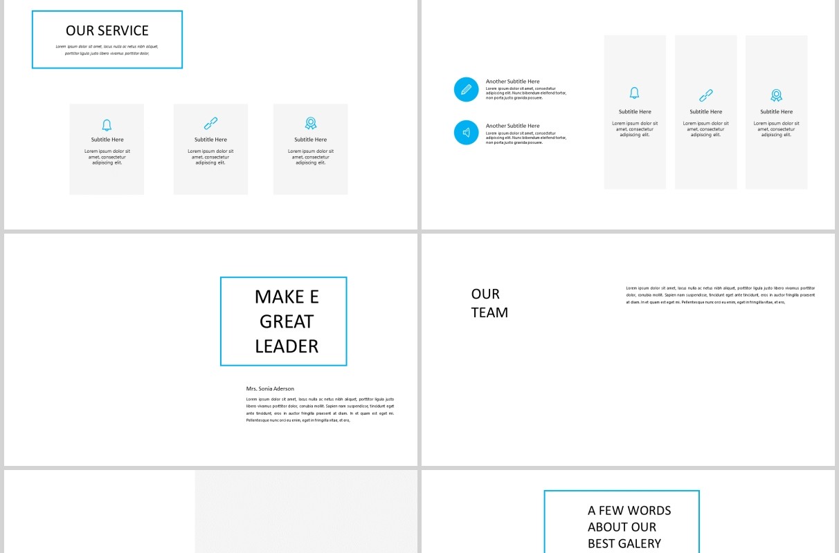 简约PPT版式设计模板MARCO - Powerpoint template