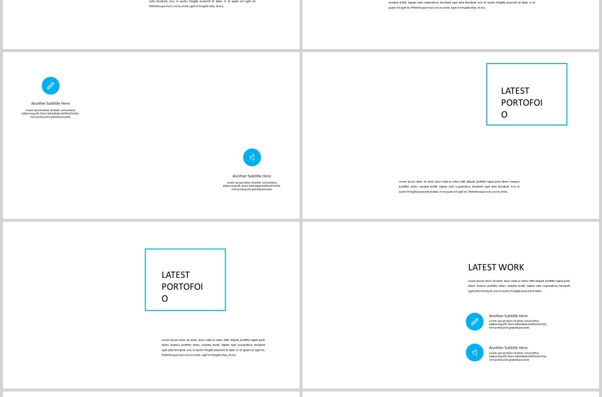 简约PPT版式设计模板MARCO - Powerpoint template