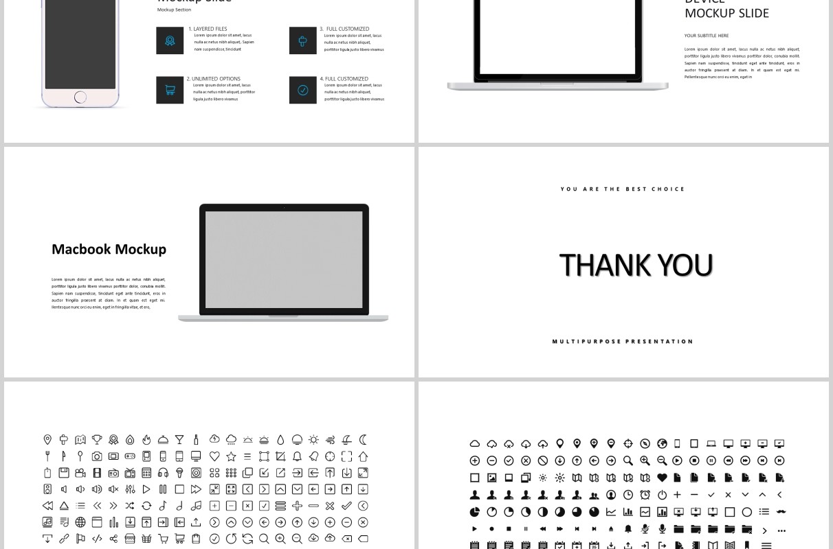 简约PPT版式设计模板MARCO - Powerpoint template