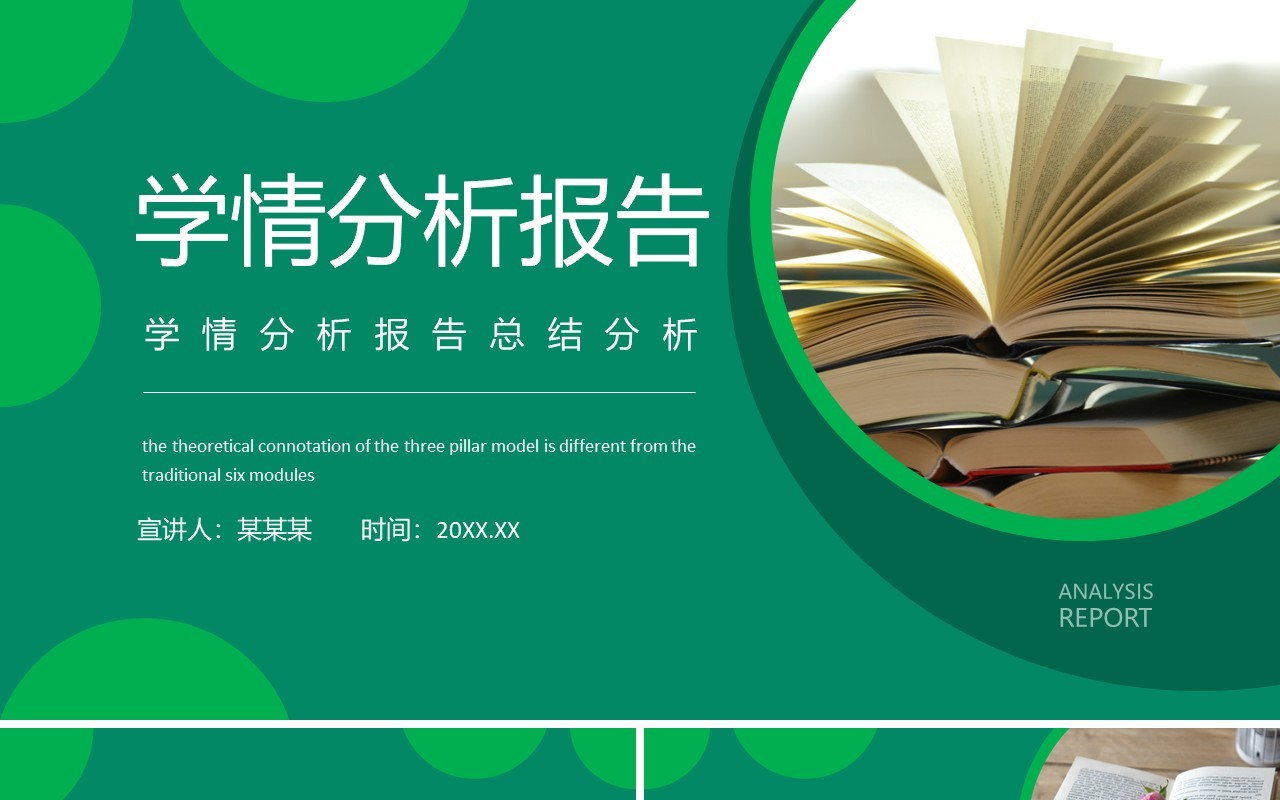 学情分析报告总结分析动态PPT模板