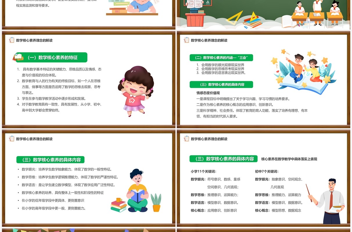 绿色黑板风2022版数学新课程标准PPT模板