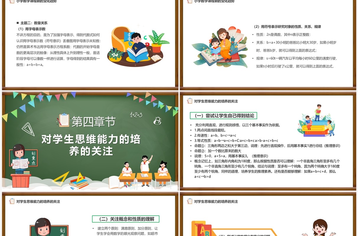 绿色黑板风2022版数学新课程标准PPT模板