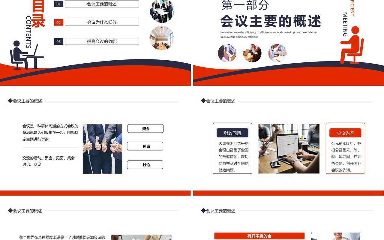 高效会议秘诀如何提高会议效能动态PPT模板