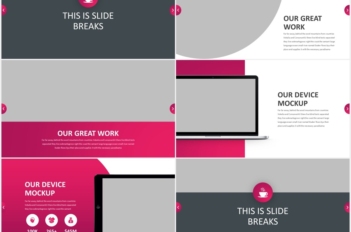 公司商业商务宣传介绍PPT图片排版设计模板Clover - Business Powerpoint Template