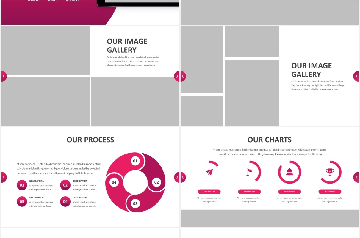 公司商业商务宣传介绍PPT图片排版设计模板Clover - Business Powerpoint Template