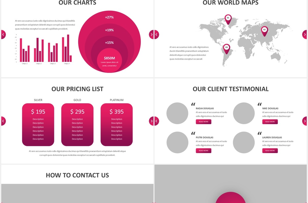 公司商业商务宣传介绍PPT图片排版设计模板Clover - Business Powerpoint Template