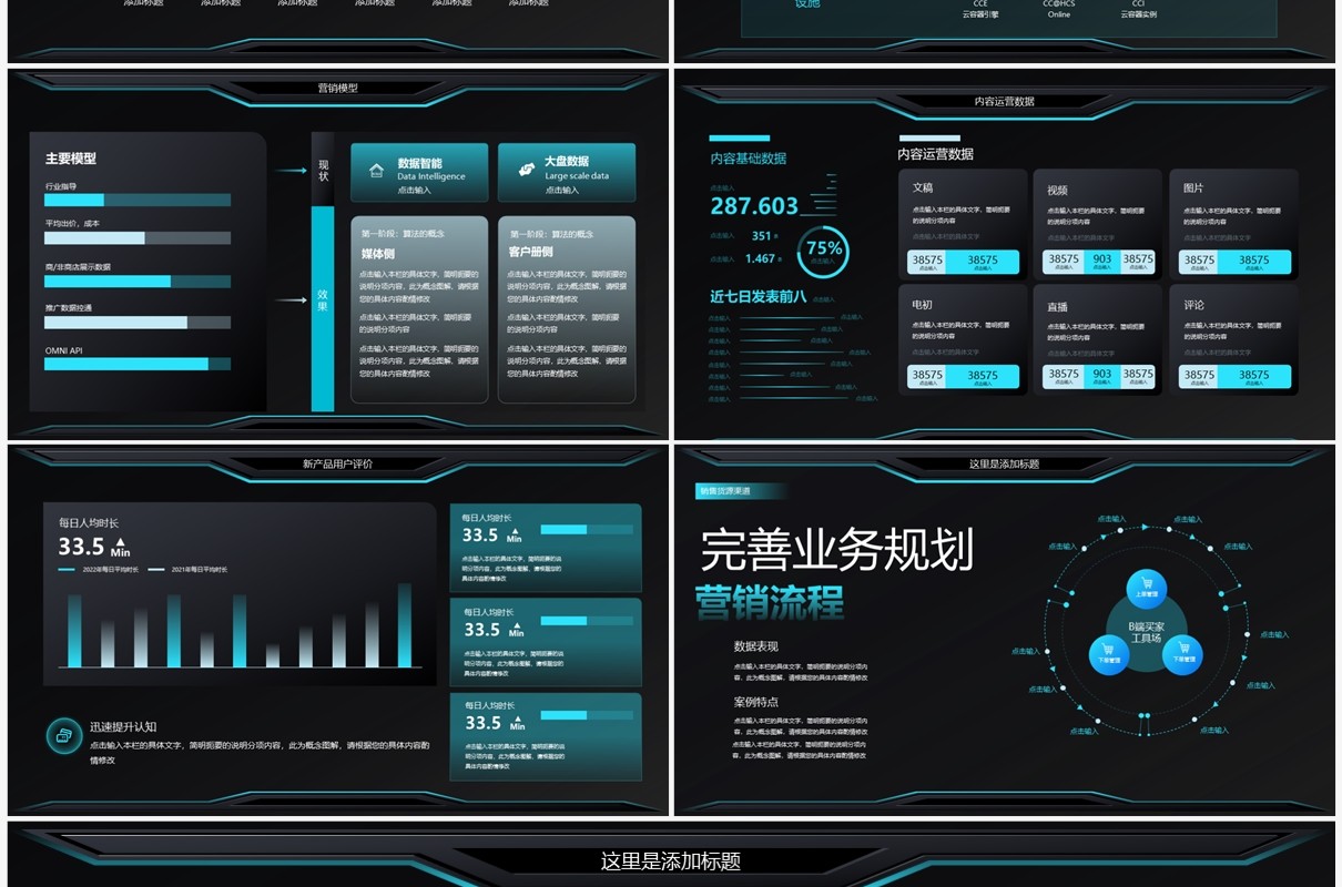 绿色半透明科技风中国省份地图可视化PPT模板