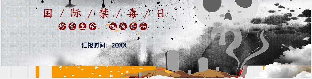 向毒品说不国际禁毒日主题教育课件PPT模板