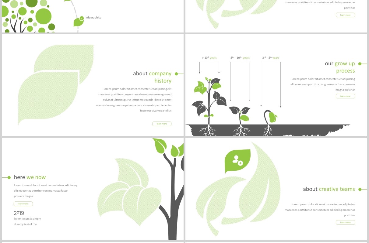 创意图形占位符PPT工作模板版式设计Inspring Powerpoint Template