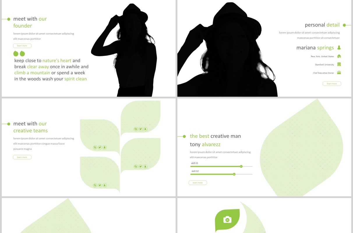 创意图形占位符PPT工作模板版式设计Inspring Powerpoint Template