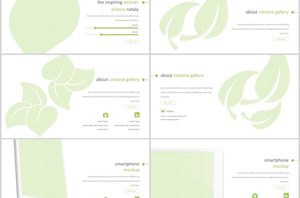 创意图形占位符PPT工作模板版式设计Inspring Powerpoint Template