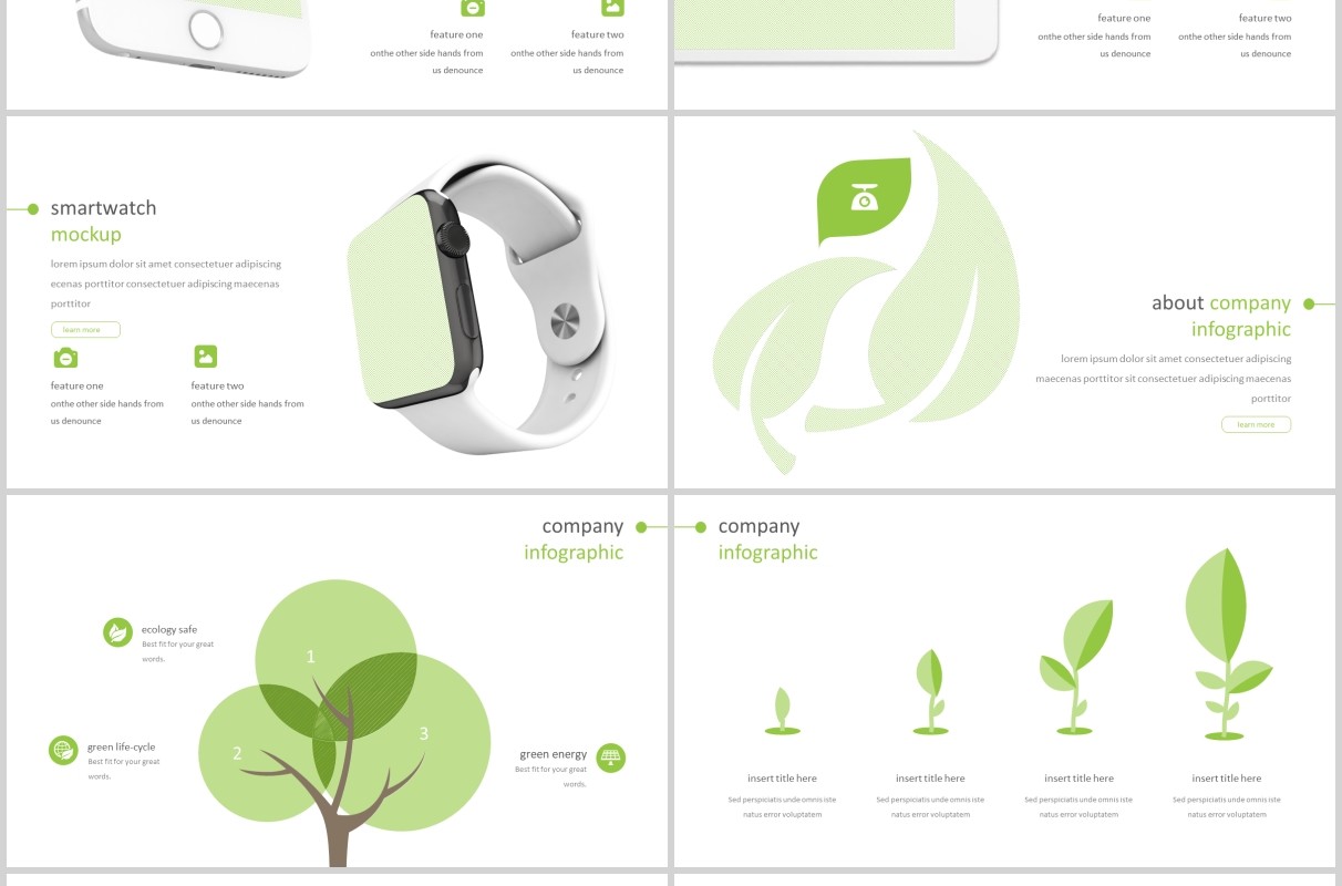 创意图形占位符PPT工作模板版式设计Inspring Powerpoint Template