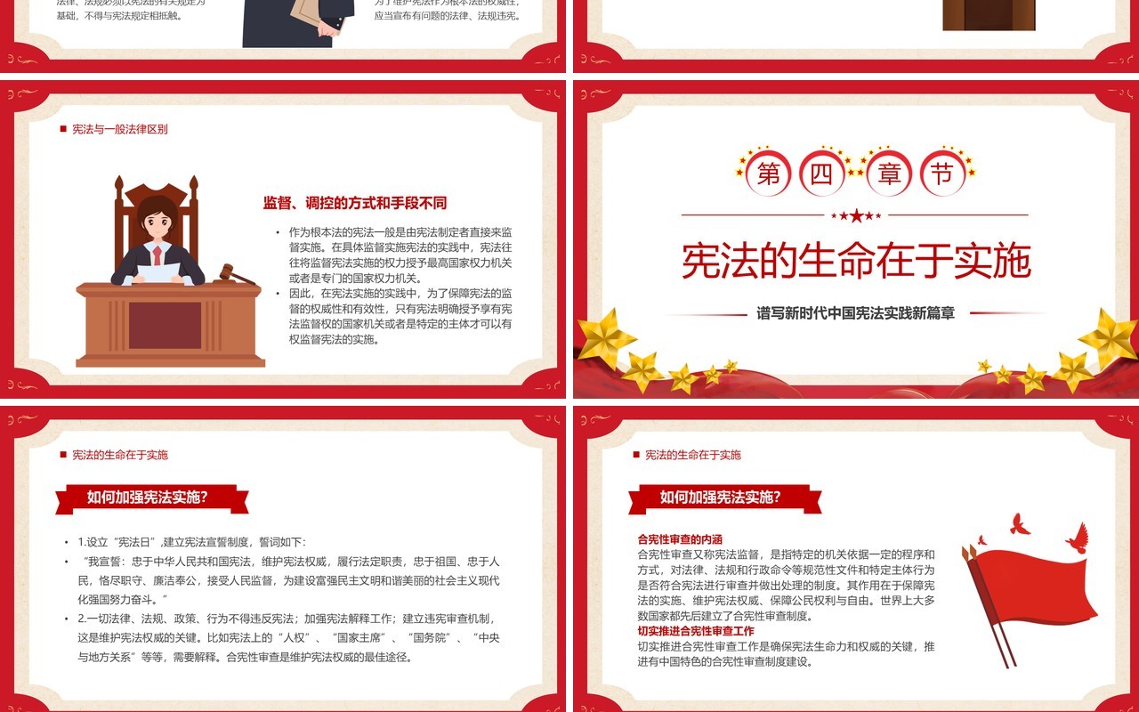 学习解读中华人民共和国宪法PPT模板