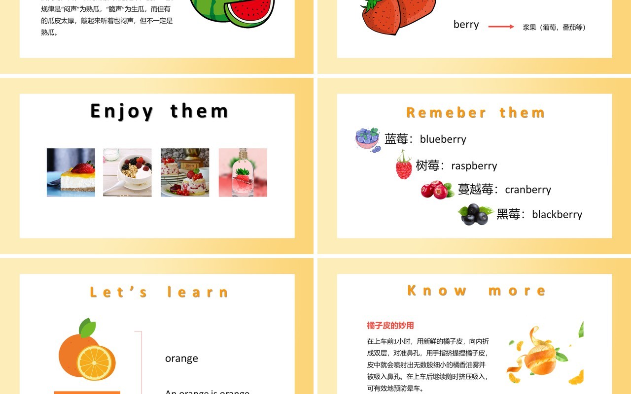 人教版三年级英语下册第五单元Do you like pears课件PPT模板