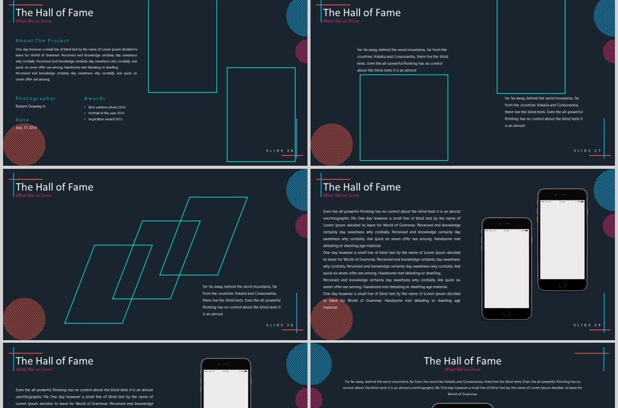 深色数据分析产品项目策划运营PPT模板版式设计Kitulah Powerpoint Template