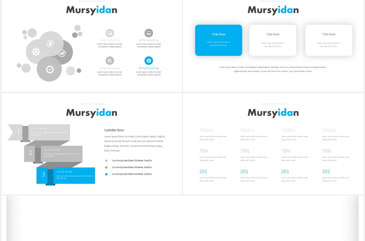 简约国外PPT模板图片排版Mursyidan Powerpoint