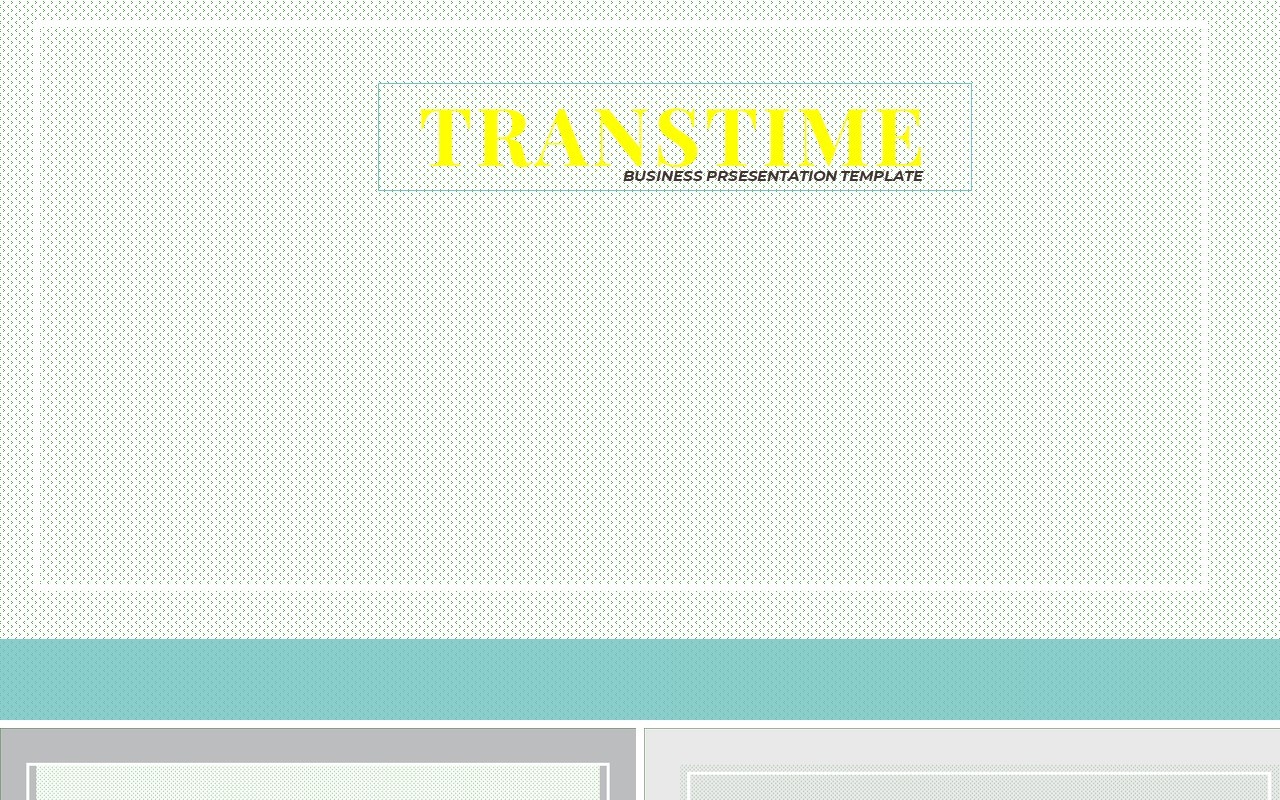 简约绿色项目报告工作汇报PPT模板（无图可插图）Transtime No Image