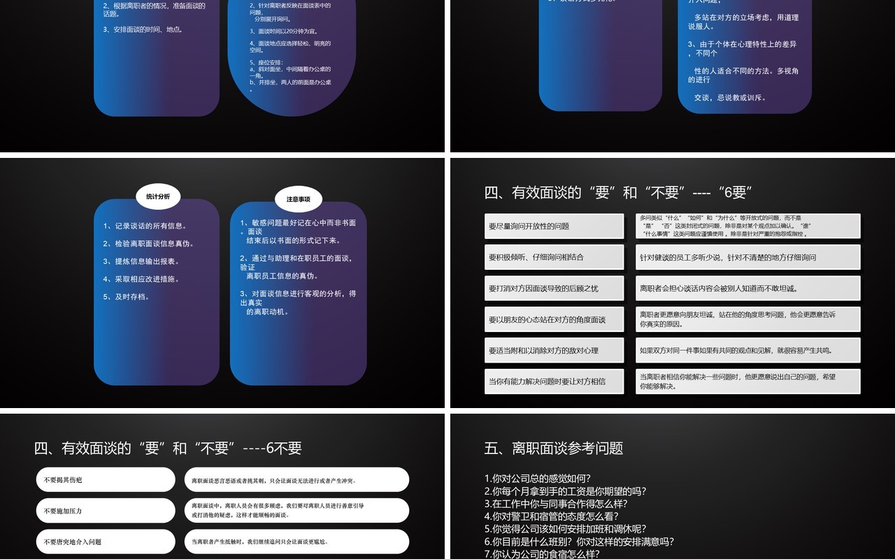 面试技巧PPT模板16