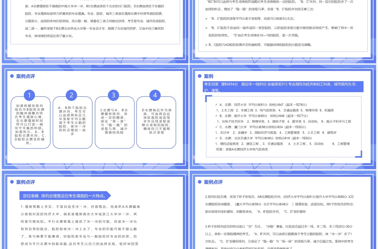 紫色卡通风高考志愿填报技巧PPT模板