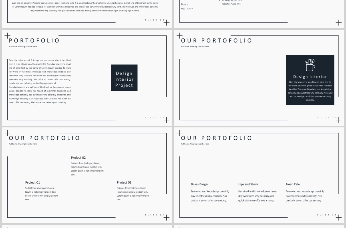 时尚高端图文排版PPT模板版式设计Suave Powerpoint Template